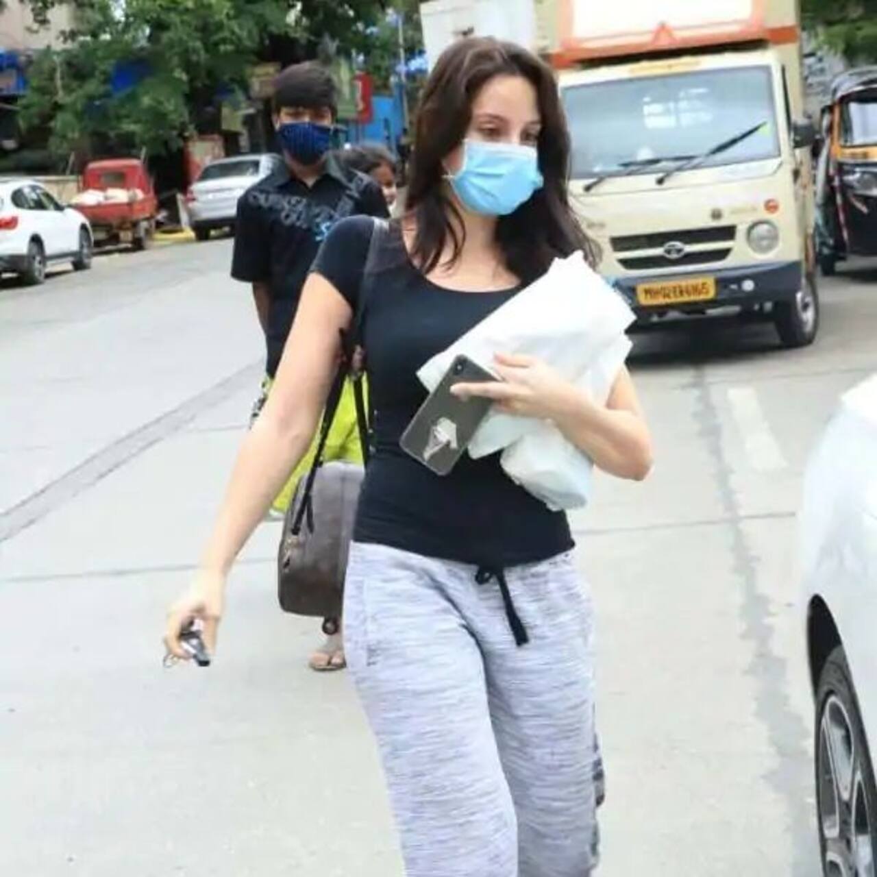 Dilbar Girl Nora Fatehi Gets Snapped Outside A Medical Store And Seemed In No Mood To Pose For