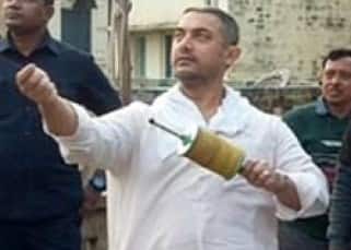 Aamir Khan while celebrating Makar Sakratni