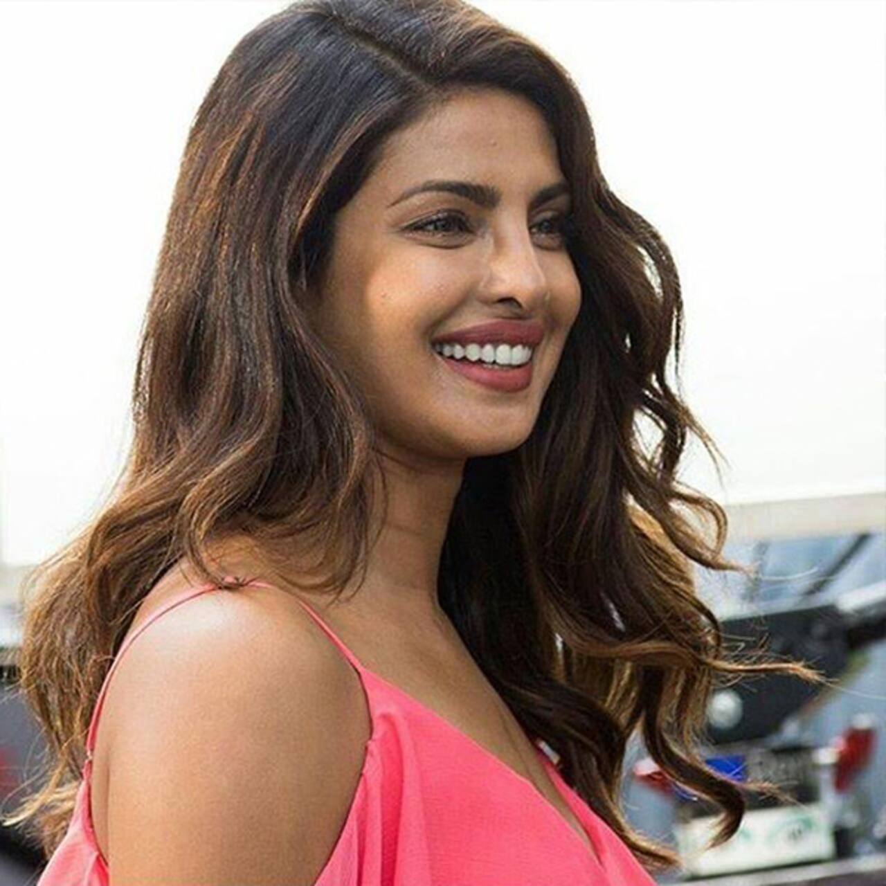 Priyanka Chopra looks pretty in pink on the sets of her third Hollywood ...