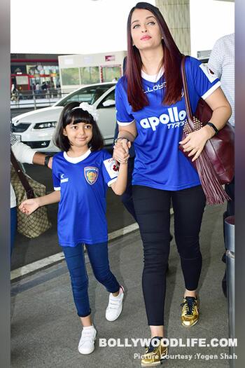 Aishwarya Rai Bachchan and Aradhya twin their sneakers at the