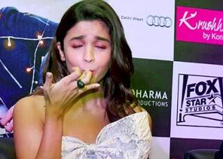 Alia Bhatt celebrating her birthday during Kapoor &amp; Sons promotions in Delhi