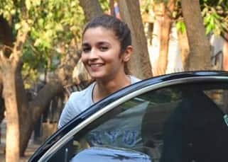 Alia Bhatt clicked sitting in car outside Nana Nani park