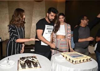 Arjun Kapoor rings in his birthday early with Mubarakan co-stars Ileana D'cruz and Athiya Shetty view pics