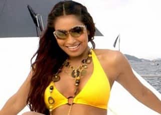 Bipasha Basu captured during her shoot amid sea