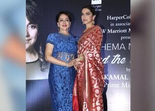 Deepika Padukone looks radiant as ever as she attends Hema Malini's biography launch