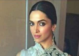 Deepika Padukone with hair tied in braid