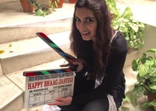 Diana Penty shares behind the scenes pic from sets of Happy Bhaag Jayegi'