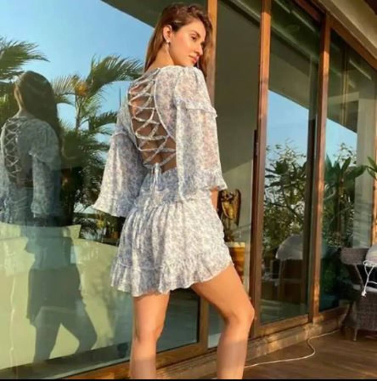Disha Patani's sun-kissed avatar in this floral dress will lift up your ...