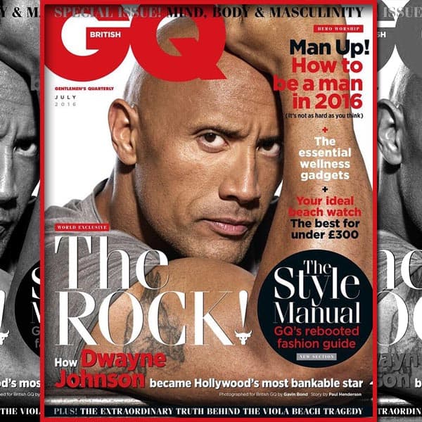Dwayne Johnson aka The Rock becomes the face for GQ British magazine ...