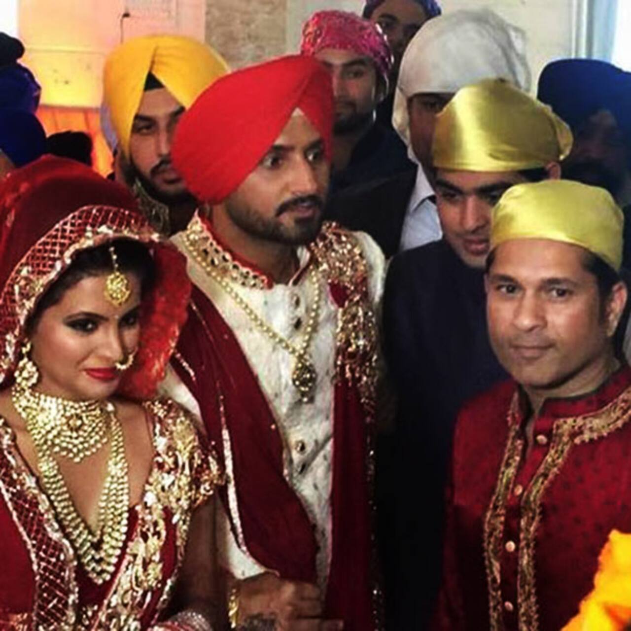 Harbhajan Singh and Geeta Basra wedding pictures