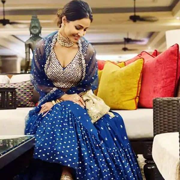 Hina Khan turns into a bride in blue for her latest photoshoot