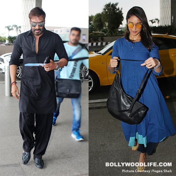 Ranbir Kapoor and Ileana D'Cruz spotted at the airport