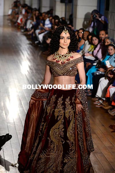 Kangana Ranaut walks the ramp for Manav Gangwani at India Couture Week 2016