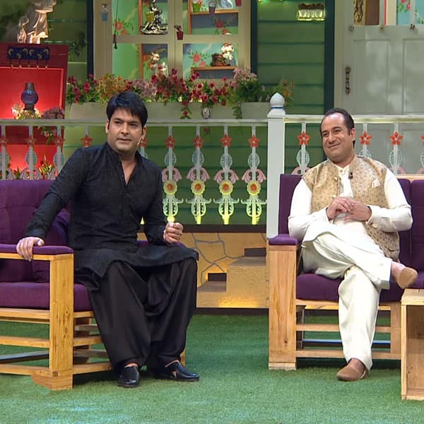 Kapil Sharma and Rahat Fateh Ali Khan on The Kapil Sharma Show'