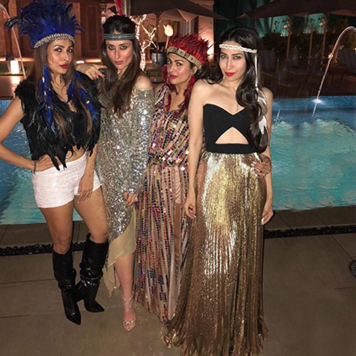 Kareena Kapoor Khan Malaika Arora And Karisma Kapoor Shine Bright At Amrita Arora S 40th Bohemian Themed Birthday Bash Send greetings by editing the happy birthday amrita image with name and photo. kareena kapoor khan malaika arora and