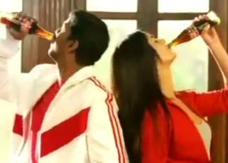 Katrina Kaif with Tollywood actor Vijay in Coca-Cola advertisement