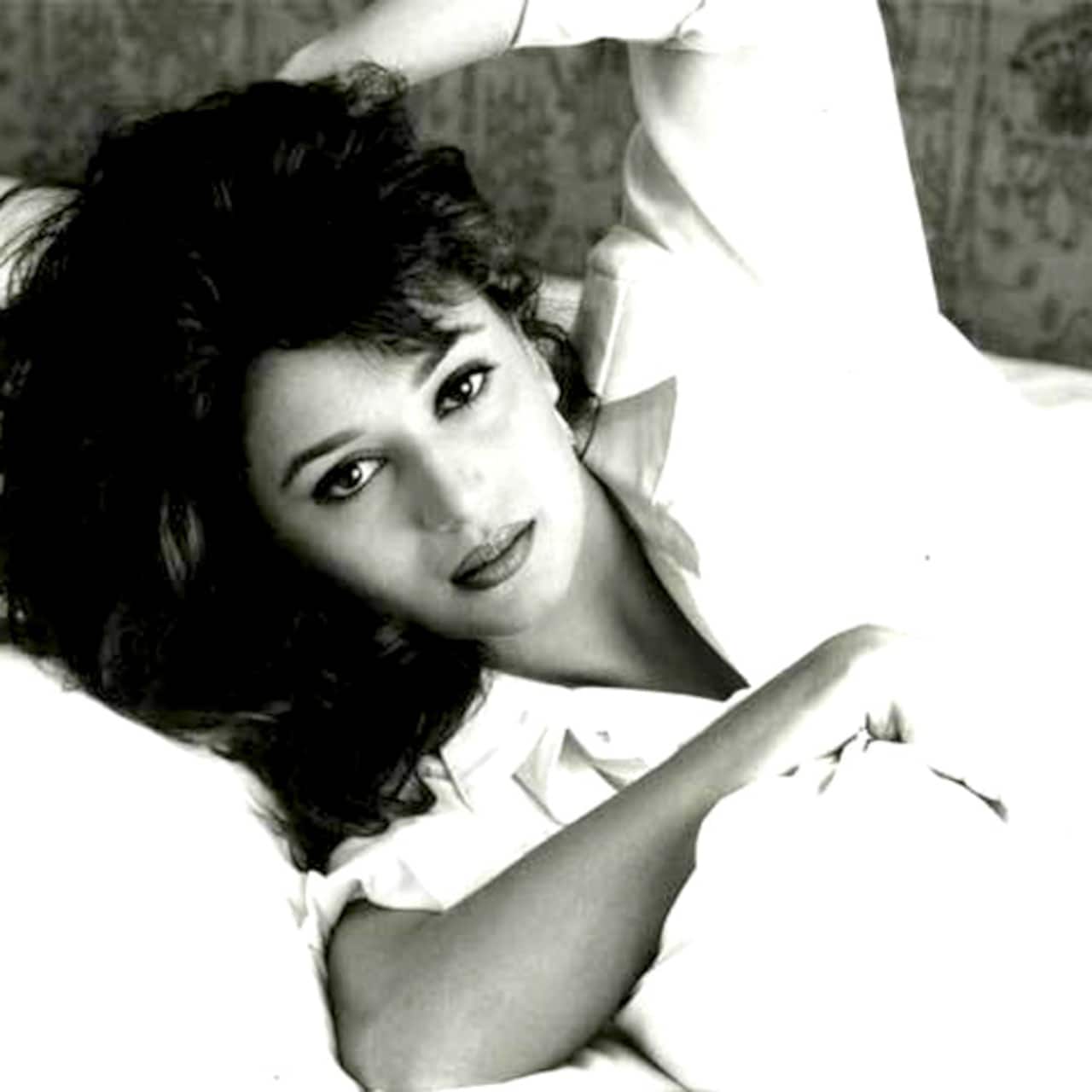 Madhuri Dixit clicked in this sensuous pose for a photoshoot