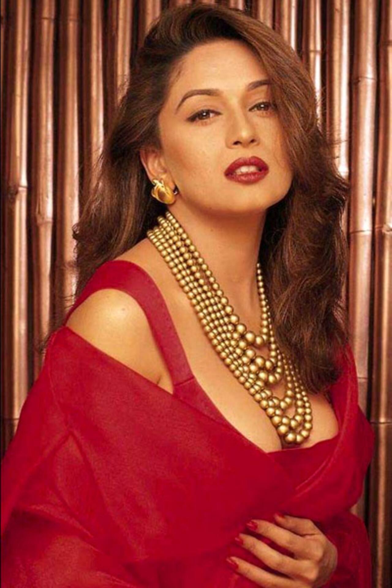 Madhuri Dixit in a hot pose for a photoshoot