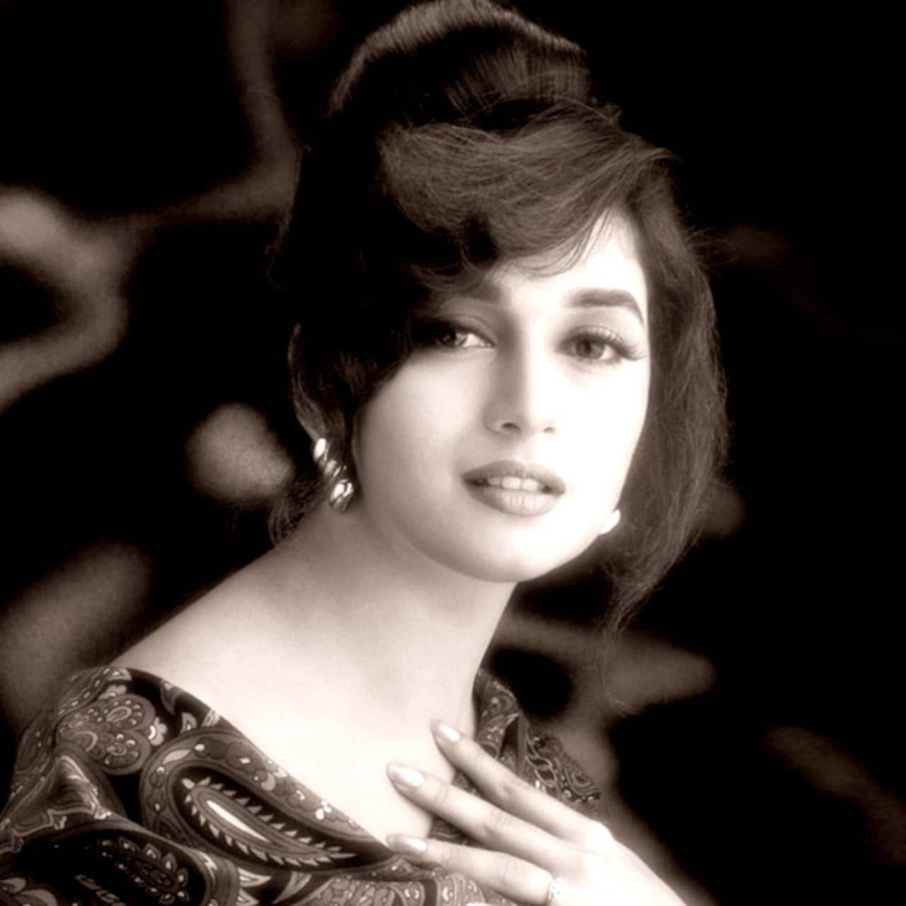 Madhuri Dixit in a sensuous pose for a photoshoot