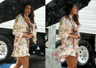 Priyanka Chopra wins over the floral trend as she pulls off a chic playsuit on the sets of Isn't It Romantic