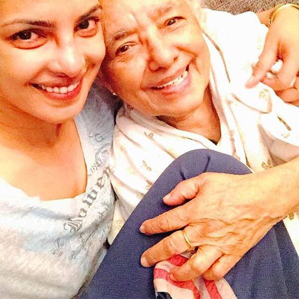 Priyanka Chopra with her grandmother