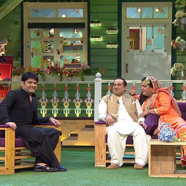 Rahat Fateh Ali Khan with Ali Asgar at The Kapil Sharma Show'