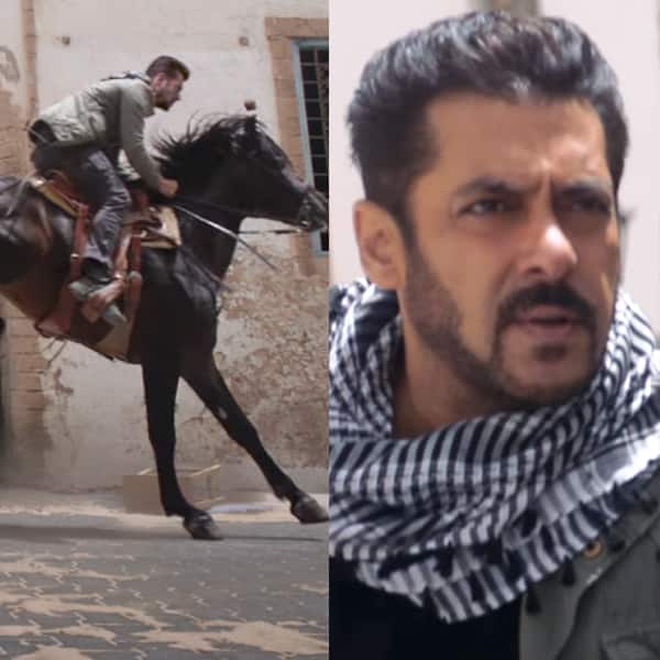 Salman Khan looks regal as he rides the horse during an action sequence