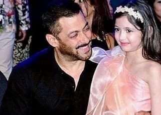Salman Khan with Bajrangi Bhaijaan' co-star Harshali Malhotra at Filmfare 2016