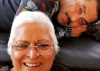 Salman Khan with friend Beena Kak at his Panvel farmhouse on New Year's eve
