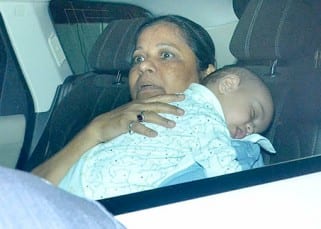 Salman Khan's nephew Ahil clicked sleeping in car