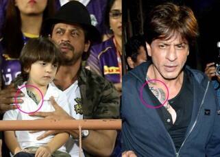 Shah Rukh Khan and AbRam Khan twinning with tattoos is the best thing you will see today