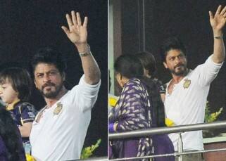 Shah Rukh Khan at Eden Garden during IPL 9