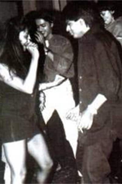 Shah Rukh Khan showing off his moves during a party