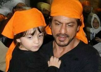 Shah Rukh Khan visits Golden Temple in Amritsar with his little kid AbRam and the pictures are cuteness personified
