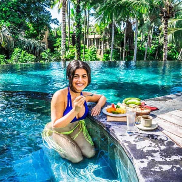 Delly Belly girl Shenaz Treasury shares hot BIKINI pics from her unending round the world trip!