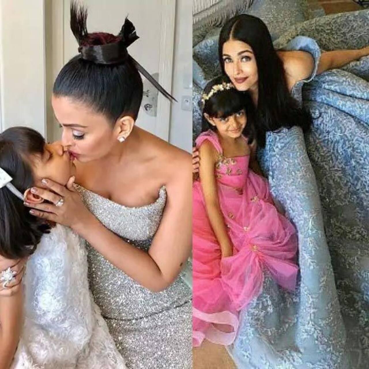 Birthday girl Aishwarya Rai Bachchan and daughter Aaradhya are an