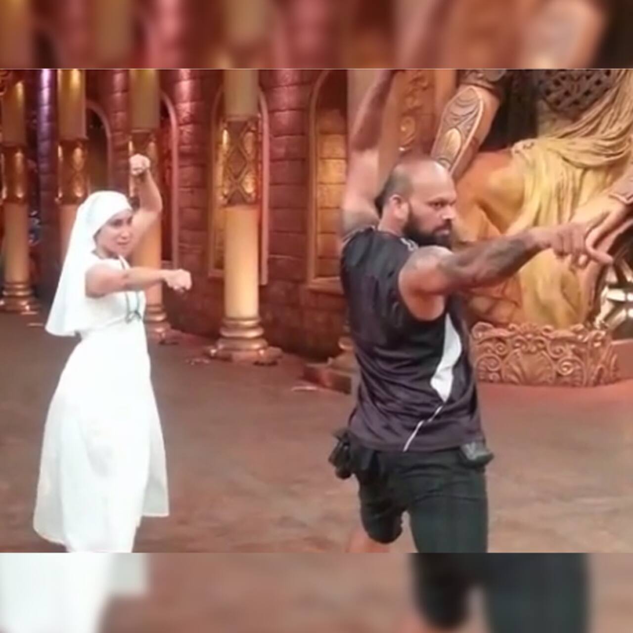 Nun Sofia Hayat On The Sets Of ‘comedy Nights Bachao See Pics 