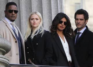 Texting her pals, reading a book - That's how Priyanka Chopra spends her free time on the sets of Quantico