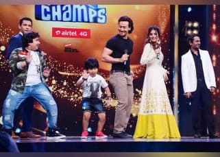 Tiger Shroff and Nidhhi Agerwal head to Saregamapa Li'l Champs for Munna Michael promotions view pics