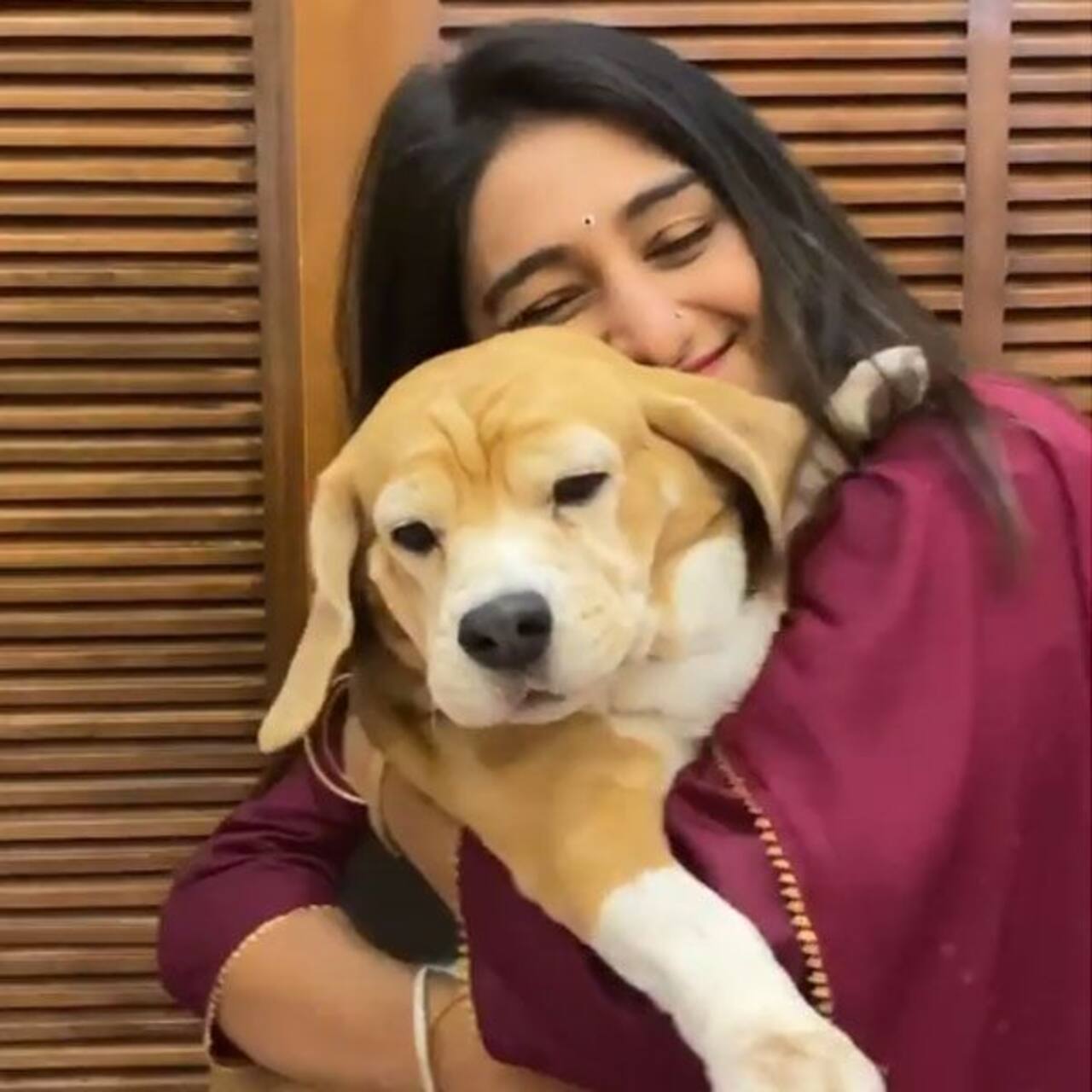 Yeh Rishta Kya Kehlata Hai Mohena Kumari Singh lavishes love on her cuteasabutton beagle as