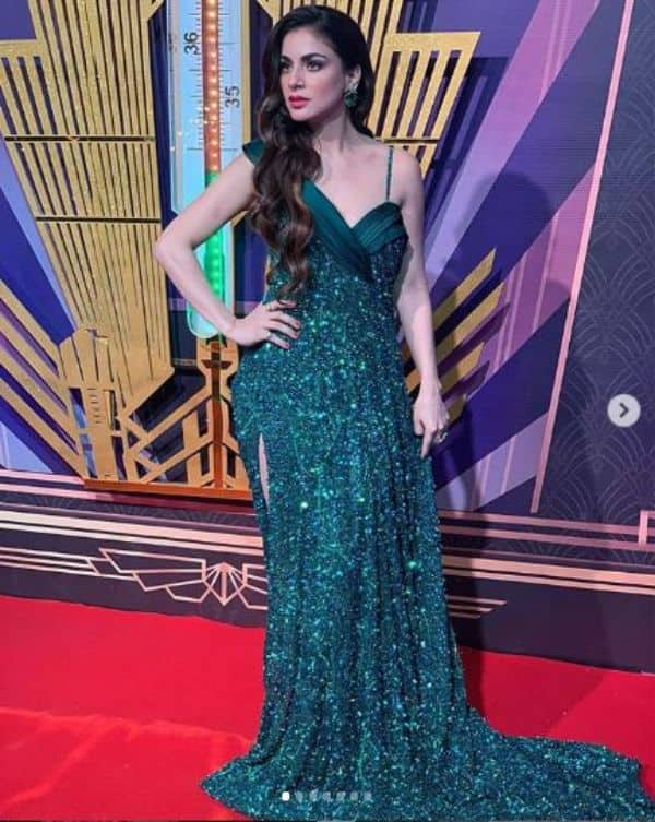 shraddha arya blue dress